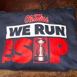NWT We run the sip Ole Miss Hoodie